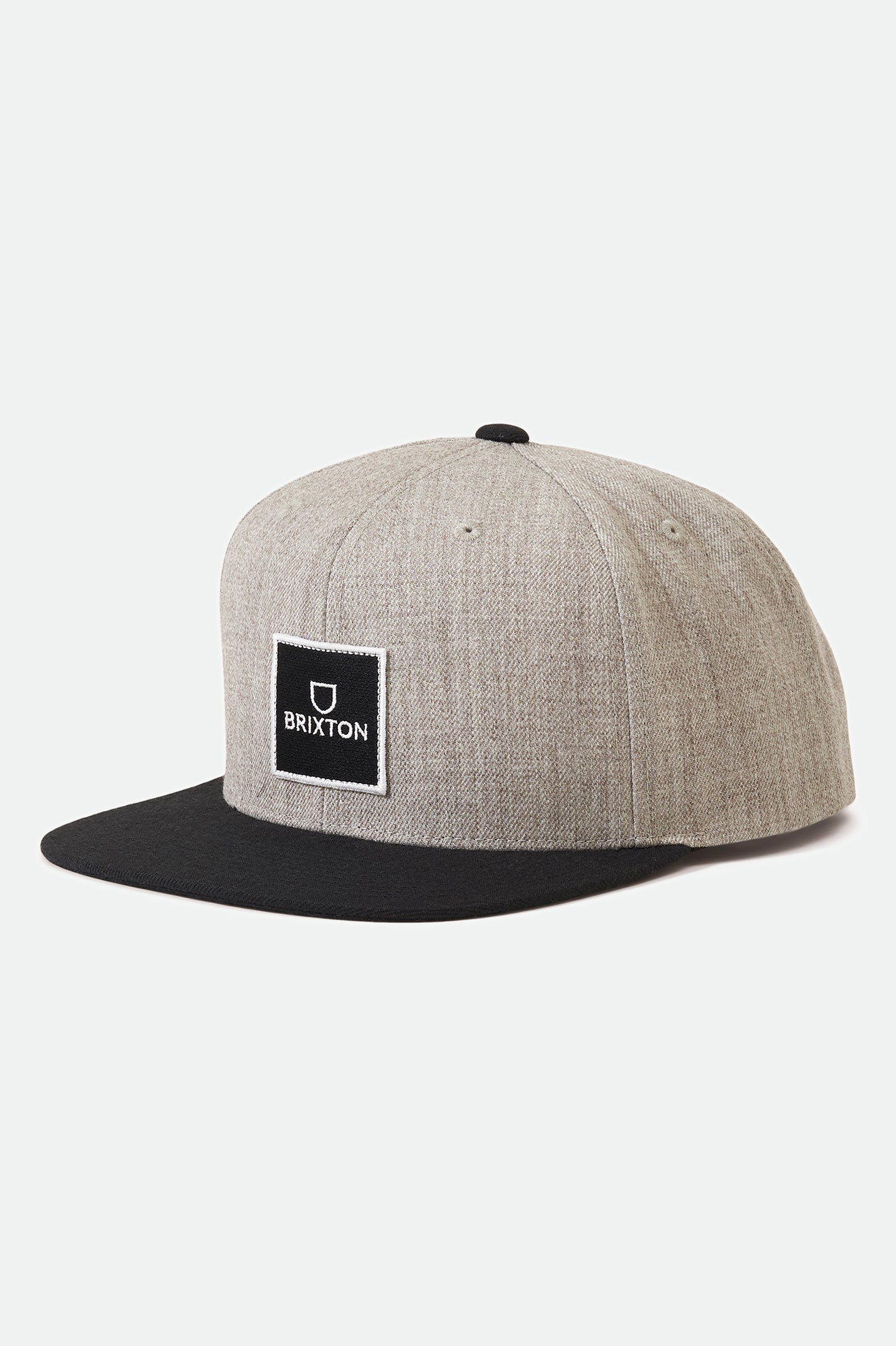 Men's Brixton Alpha Square Netlpus MP Caps Grey / Black | 3072RWHIY