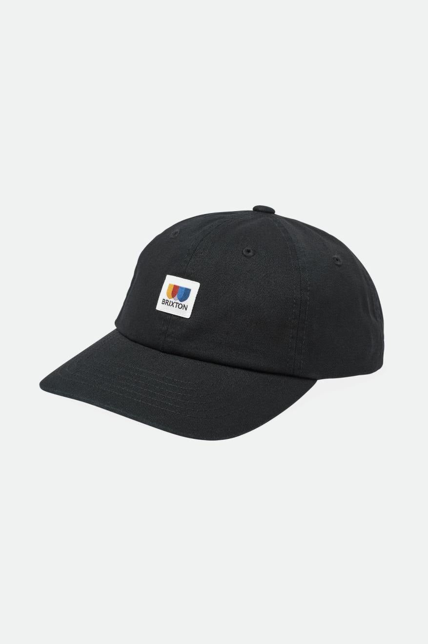 Men's Brixton Alton LP Cap Caps Black / White | 3649MVAWD