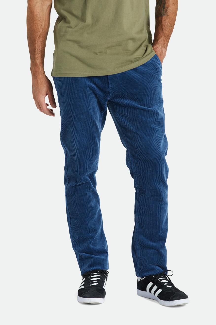 Men's Brixton Choice Chino Regular Pants Blue | 7058BSKJI