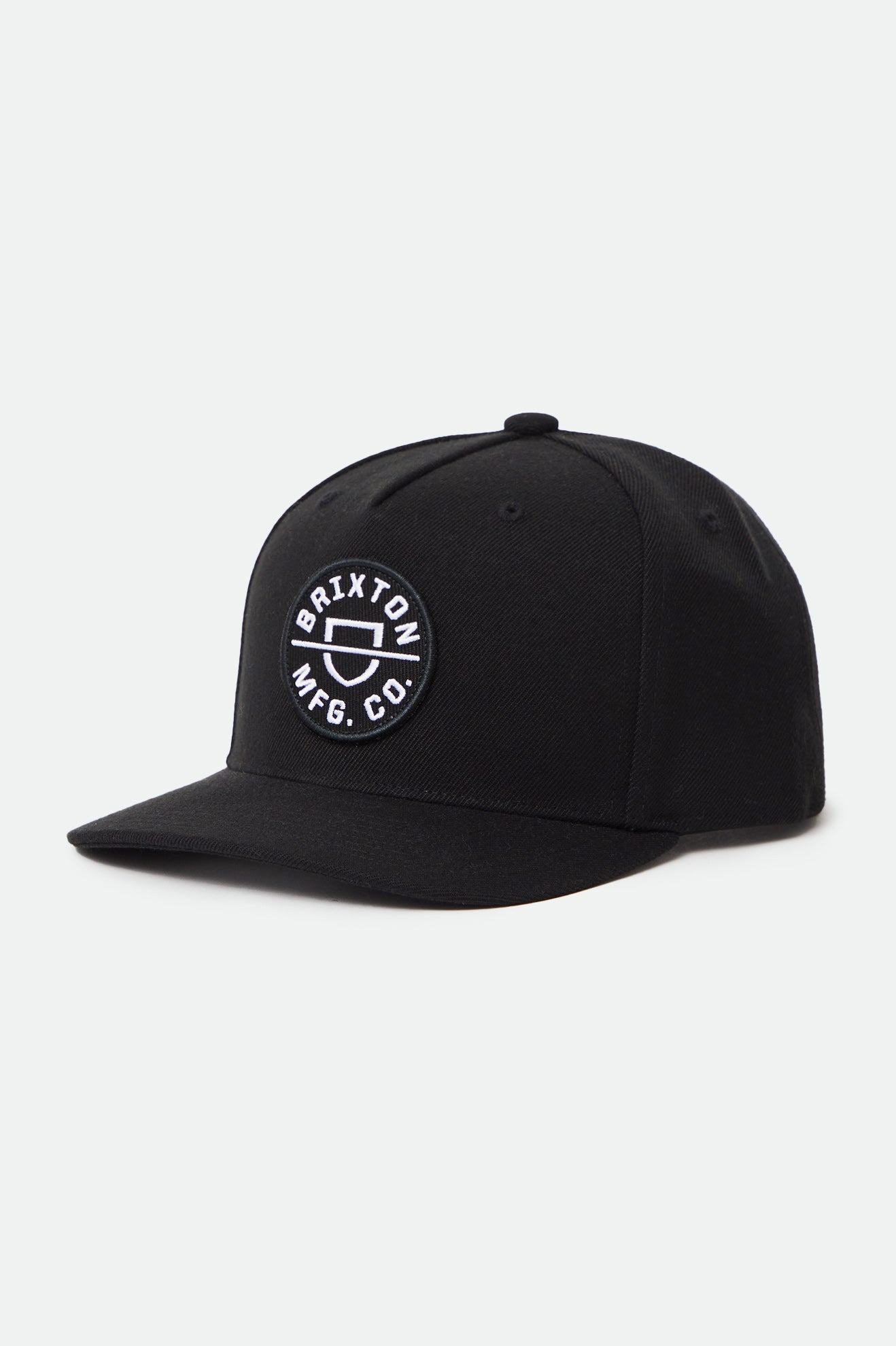 Men's Brixton Crest C NetPlus MP Caps Black | 1642UIYFX