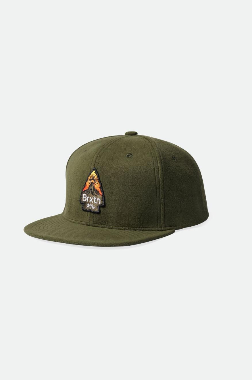 Men's Brixton Holt MP Caps Olive | 0823UQIZS