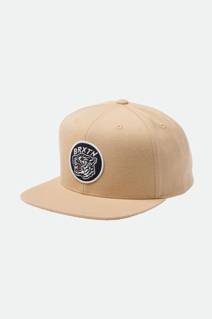 Men's Brixton Kit MP Caps Beige | 7856DYBVH