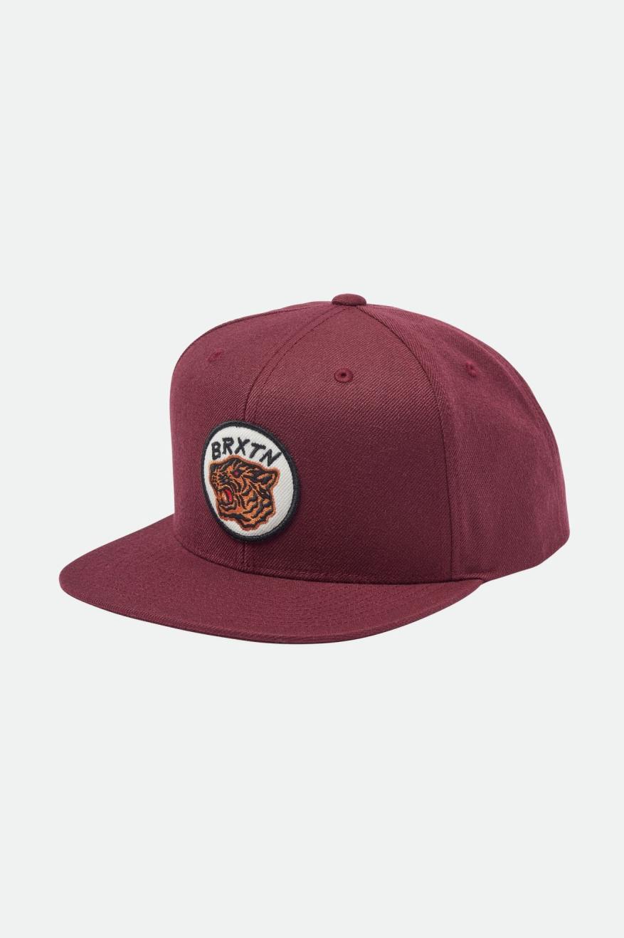 Men's Brixton Kit MP Caps Red | 7940DBLTU