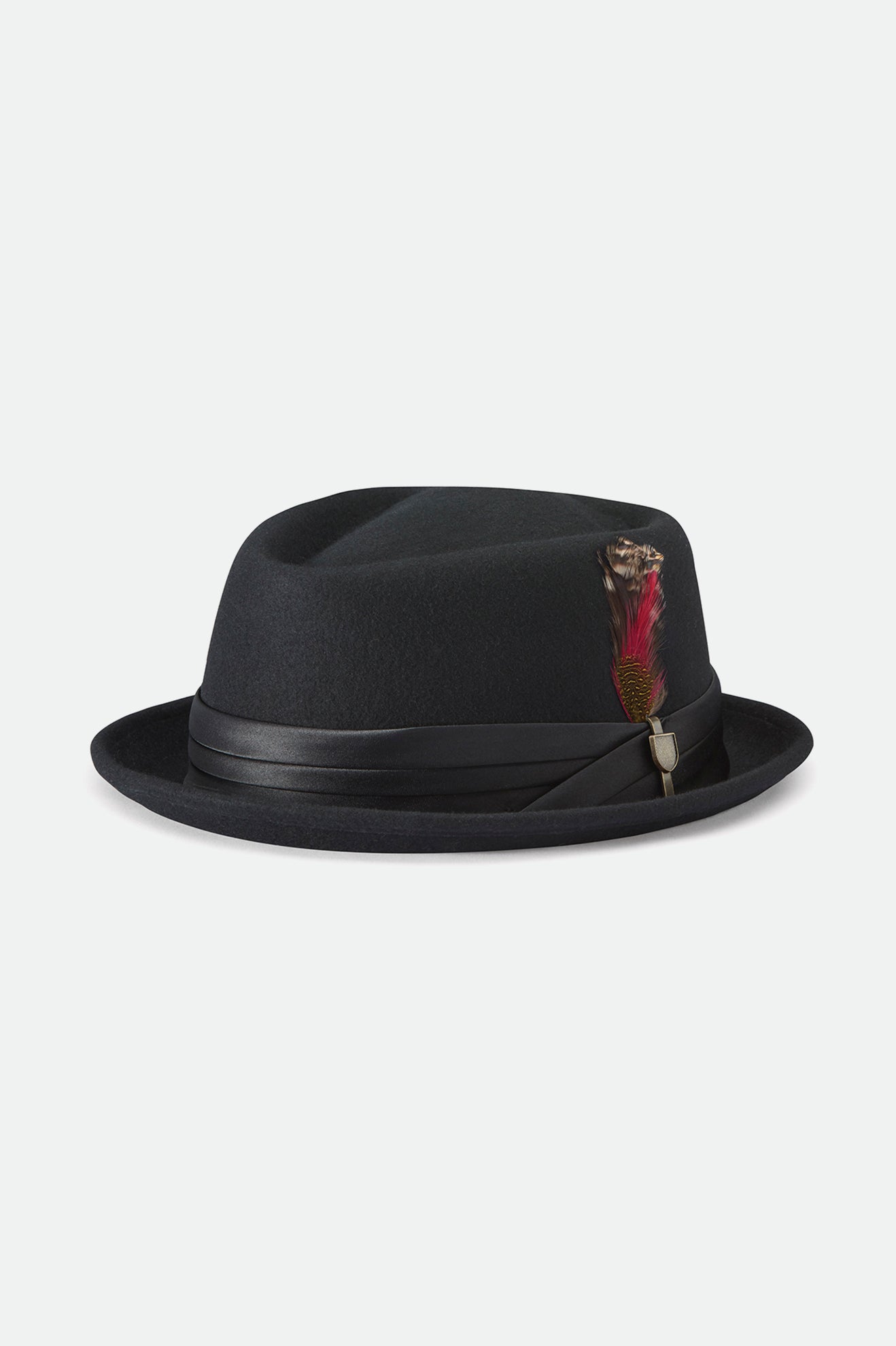 Men's Brixton Stout Pork Pie Hats Black | 6432BIRML