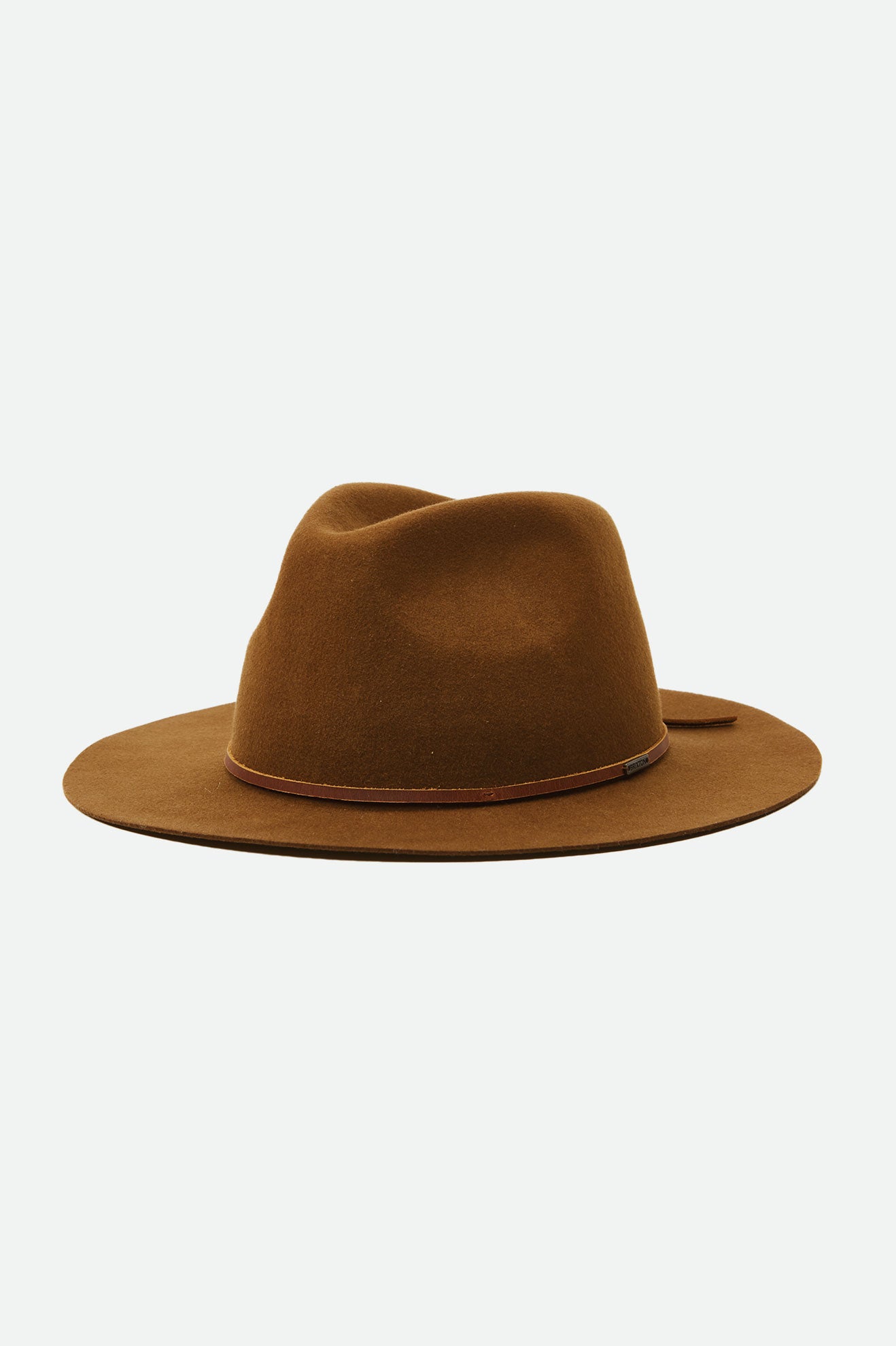 Men's Brixton Wesley Packable Fedoras Coffee | 4903LHATC