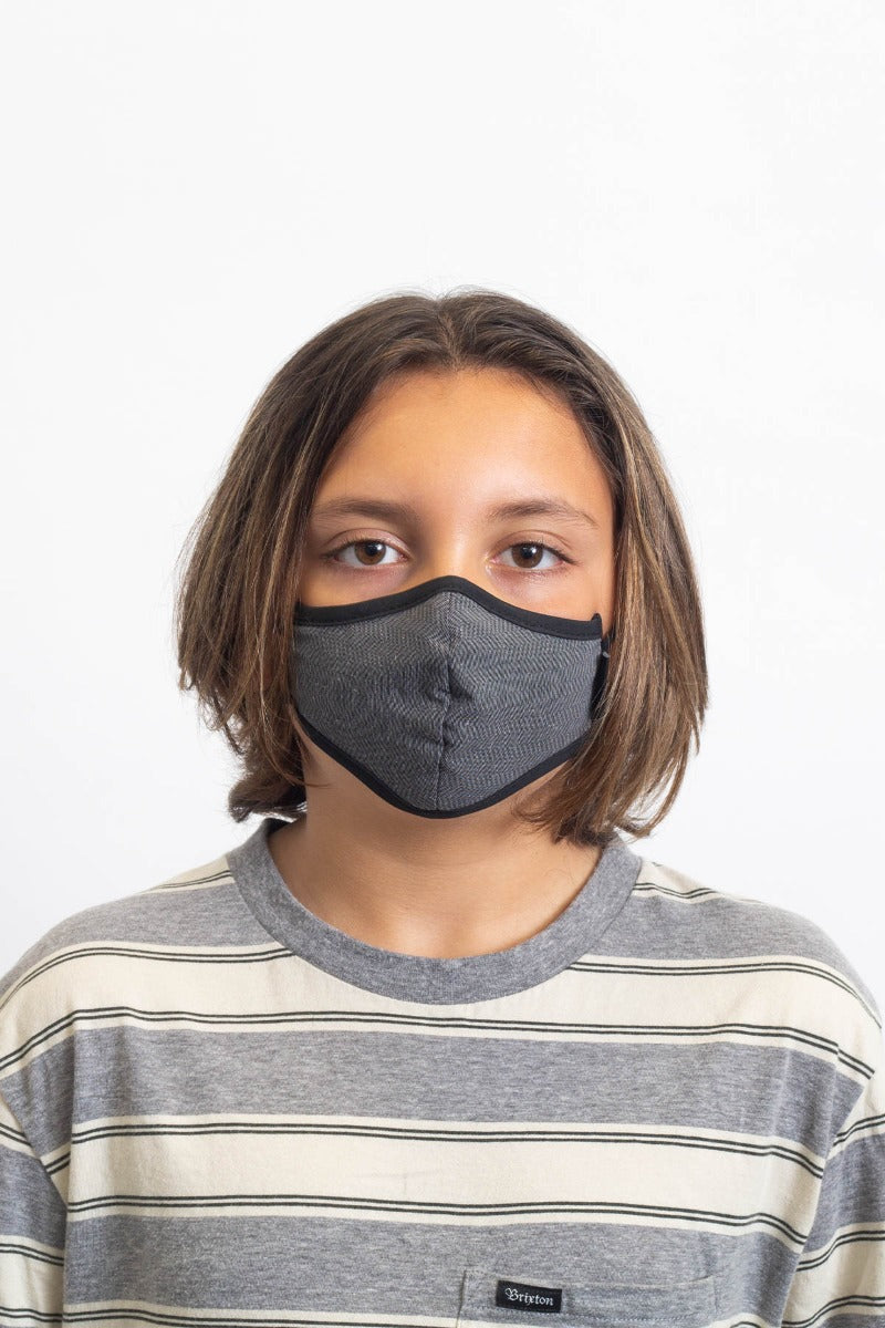 Unisex Brixton Youth Antimicrobial Face Masks Black | 3982ANKSX