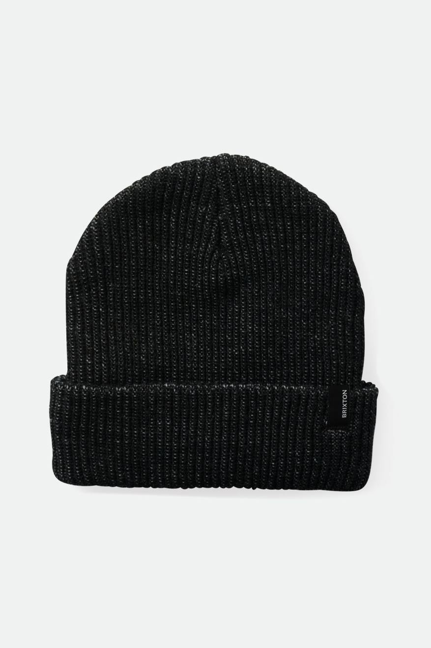 Women's Brixton Heist Beanie Black / Beige | 9508CHNMR