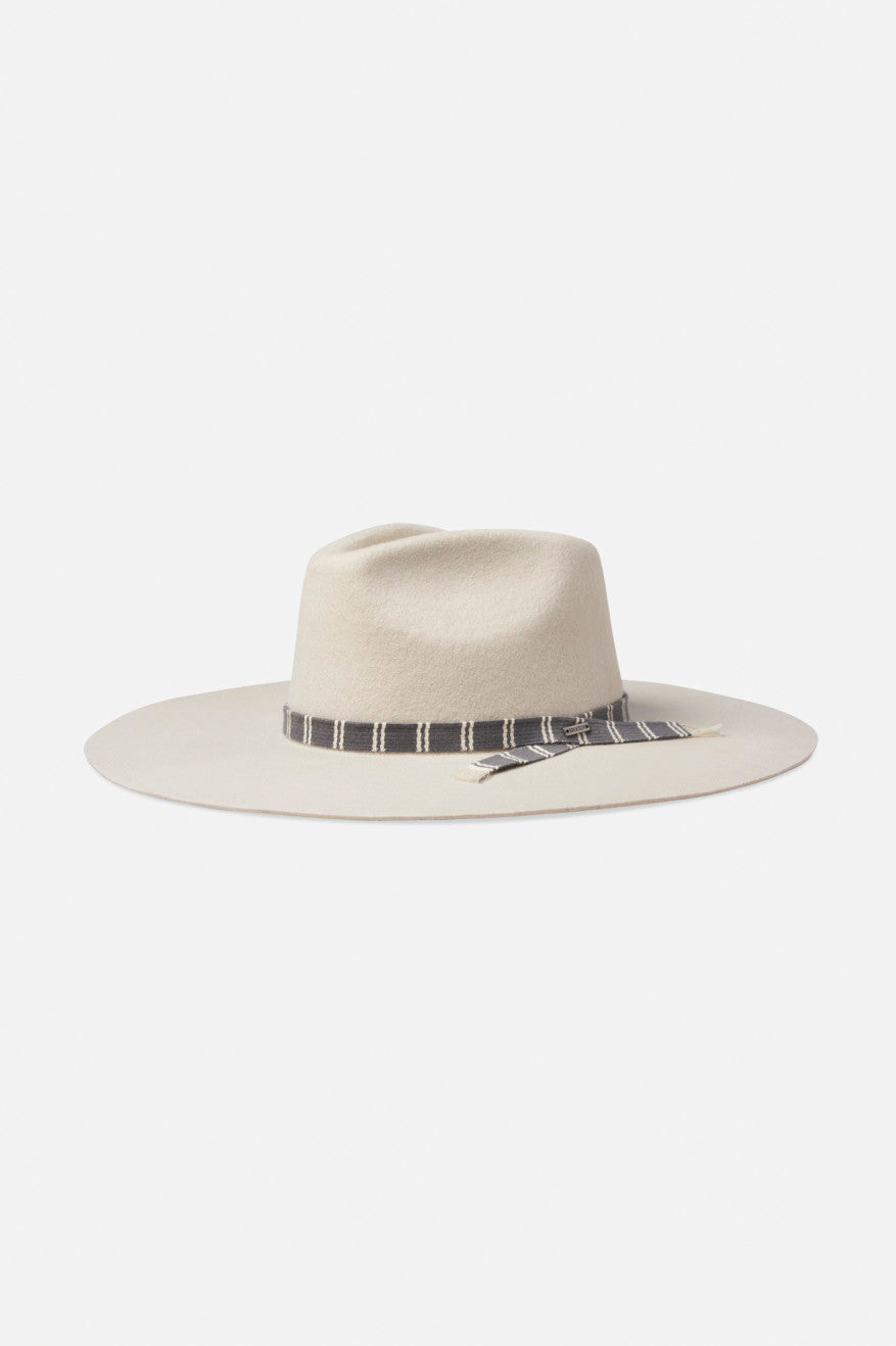 Women's Brixton Leigh Felt Fedora Fedoras White | 5402OURSY