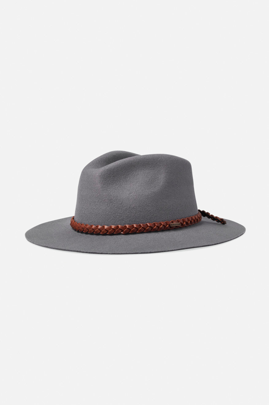 Women's Brixton Messer Western Fedora Fedoras Grey | 4502BCDZA