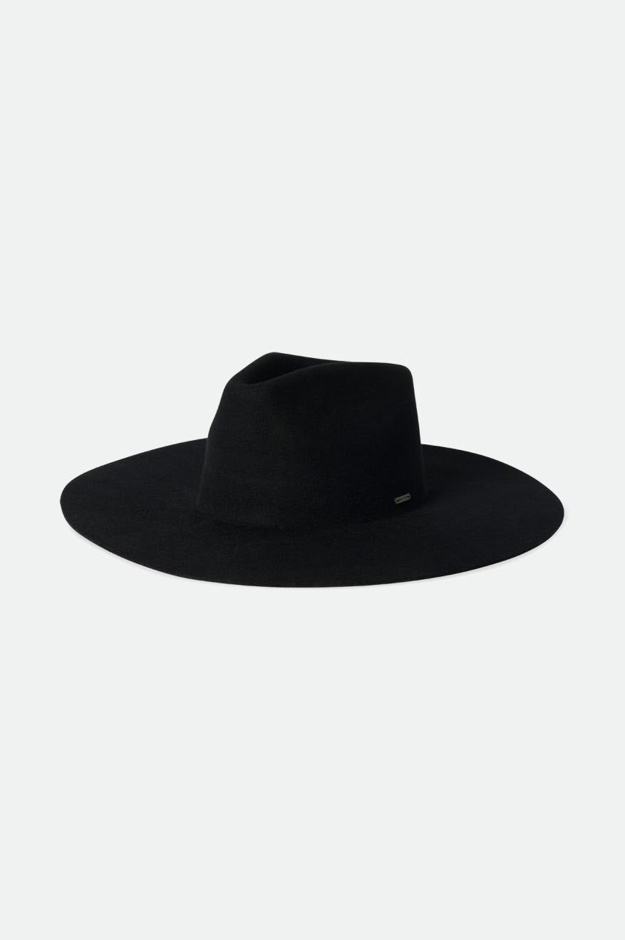 Women's Brixton Primrose Felt Fedora Fedoras Black | 4961SMVCB