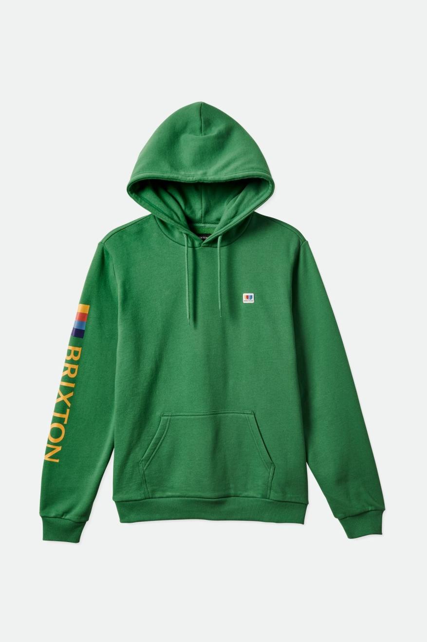 Men's Brixton Alton Hoodie Green | 0892SXWLO