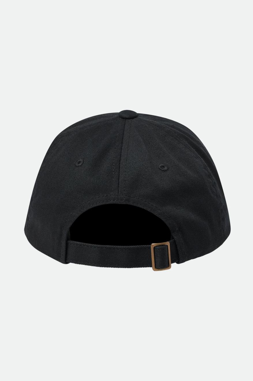 Men's Brixton Alton LP Cap Caps Black / White | 3649MVAWD