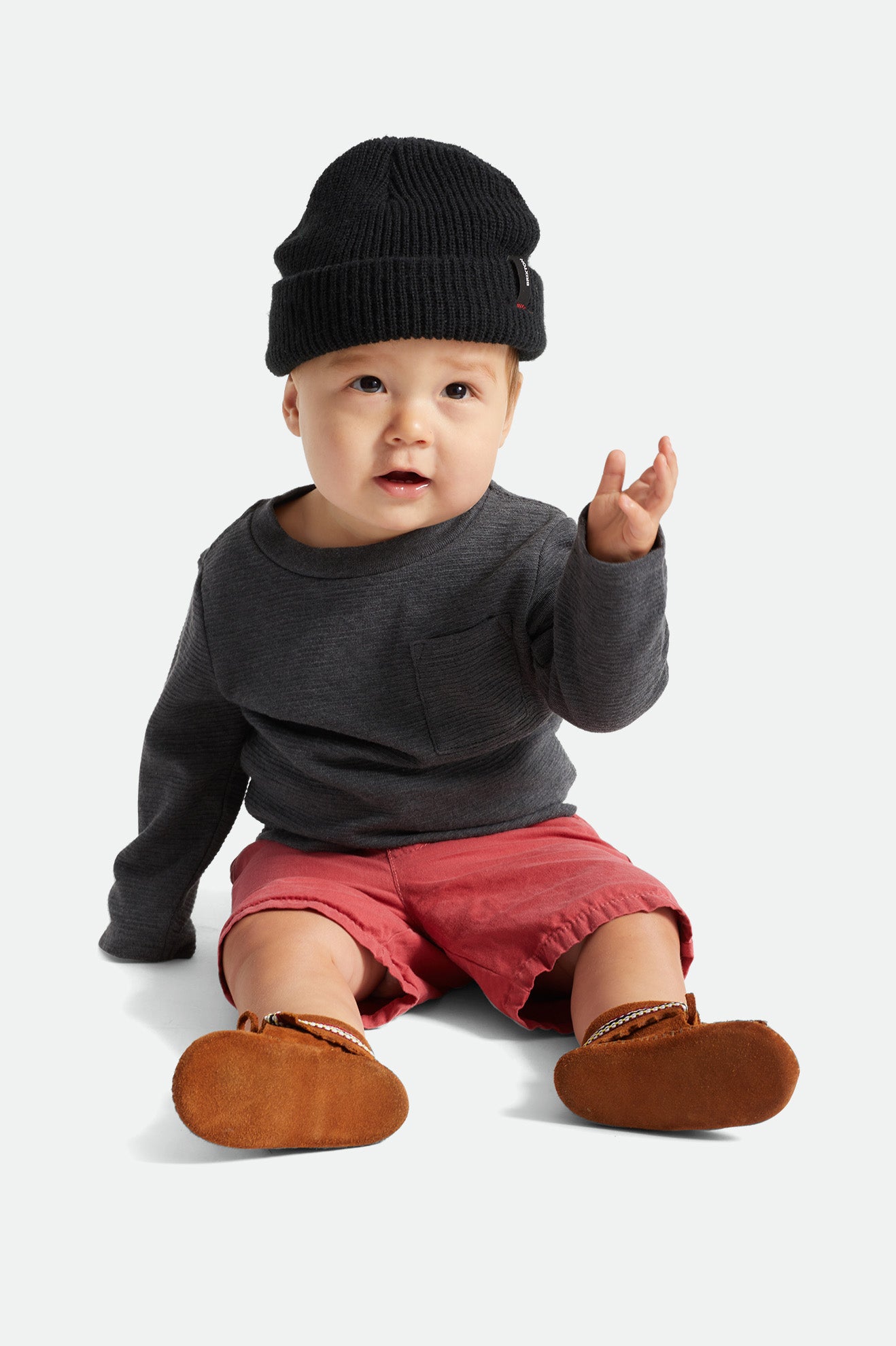 Men\'s Brixton Baby Heist Beanie Black | 5408NGEKU