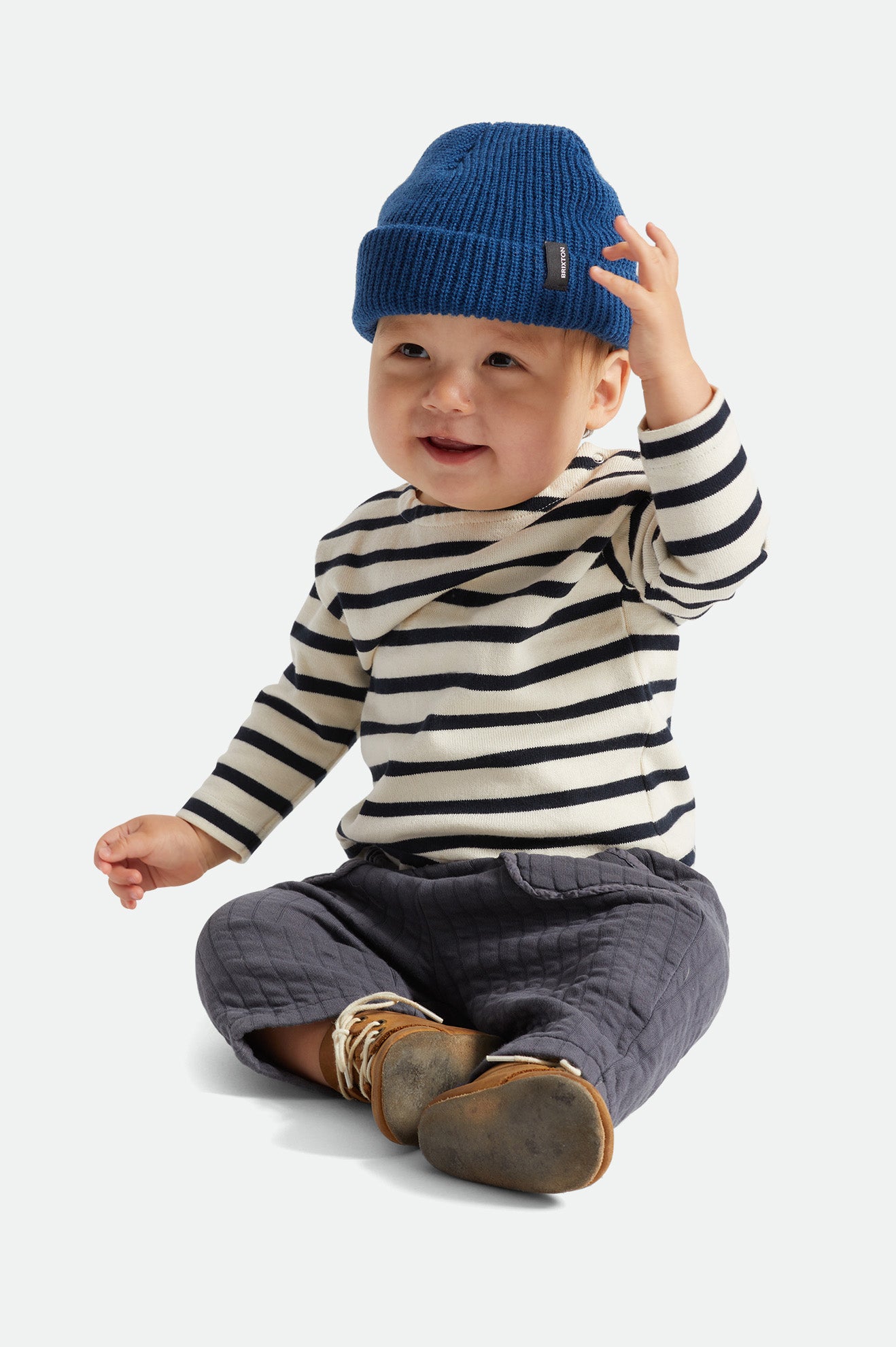 Men's Brixton Baby Heist Beanie Blue | 3791JCPWN