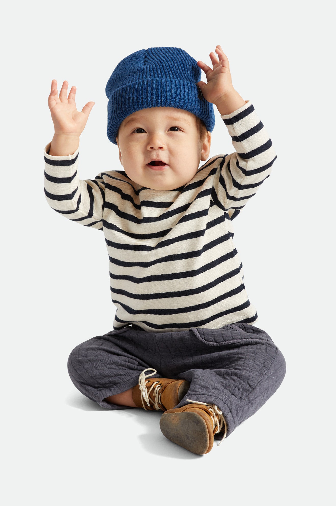 Men's Brixton Baby Heist Beanie Blue | 3791JCPWN