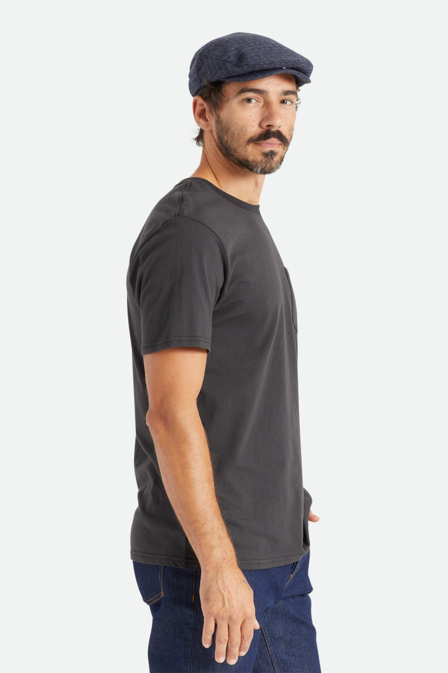 Men's Brixton Basic S/S Pocket Tops Black | 2059VKICA