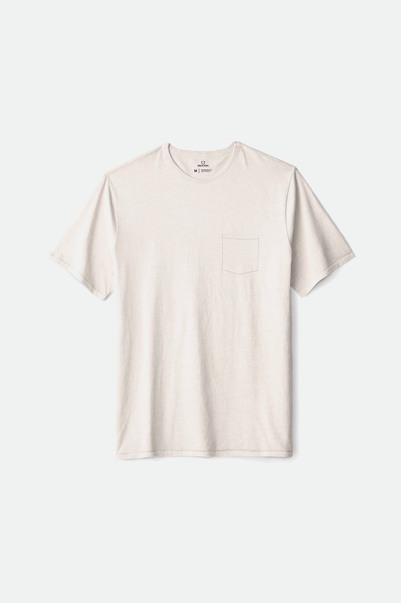 Men's Brixton Basic S/S Pocket Tops White | 8196QRVCH