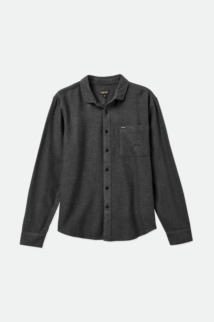 Men's Brixton Bixby Reserve L/S Flannels Black | 2608NFYIK