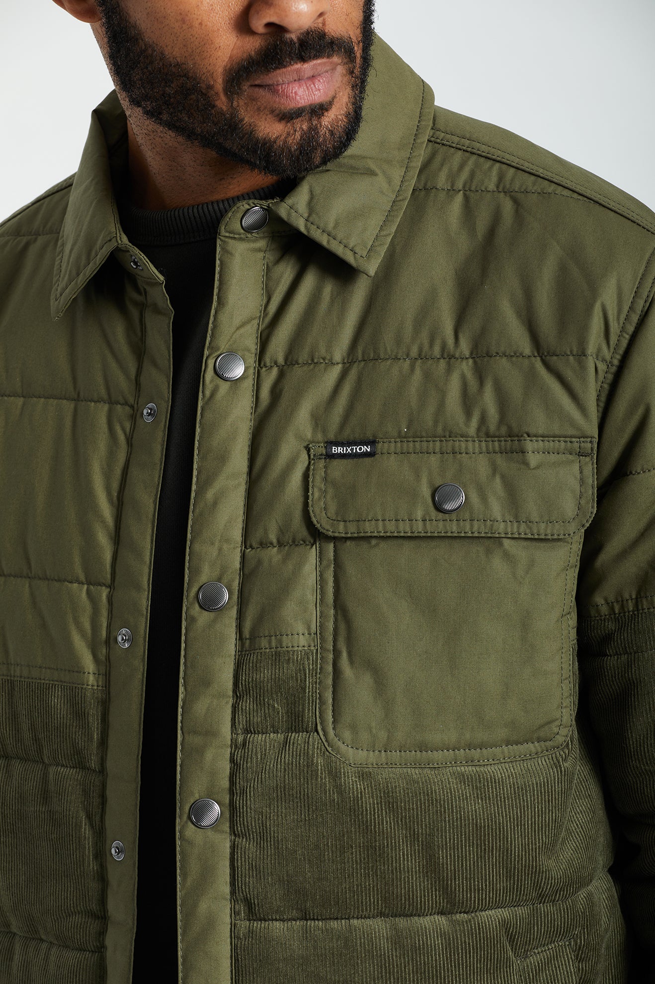 Men's Brixton Cass Jackets Olive | 2461TSGJZ