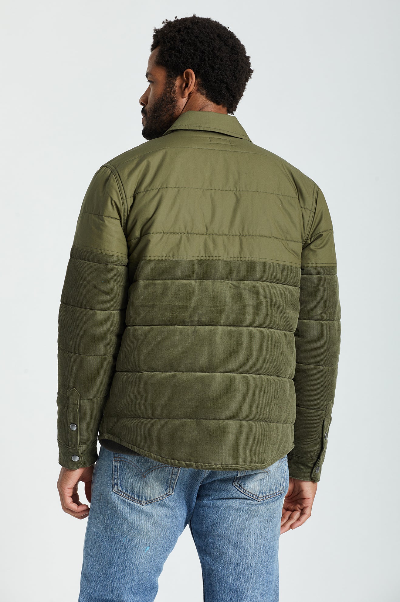 Men's Brixton Cass Jackets Olive | 2461TSGJZ