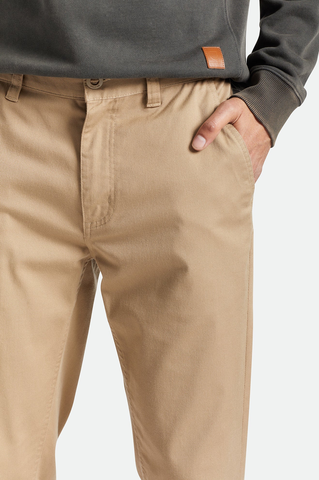 Men's Brixton Choice Chino Pants Khaki | 8253HFALB