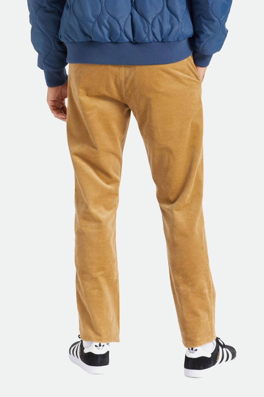 Men's Brixton Choice Chino Regular Pants Khaki | 0127THRUP