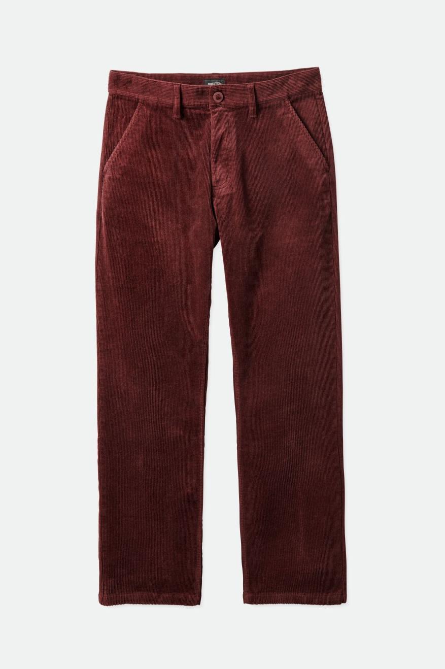 Men's Brixton Choice Chino Regular Pants Red | 1804WSQJE