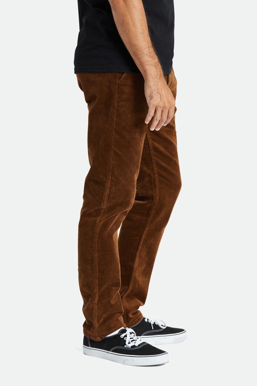 Men's Brixton Choice Chino Regular Pants Brown | 2684NPEUR