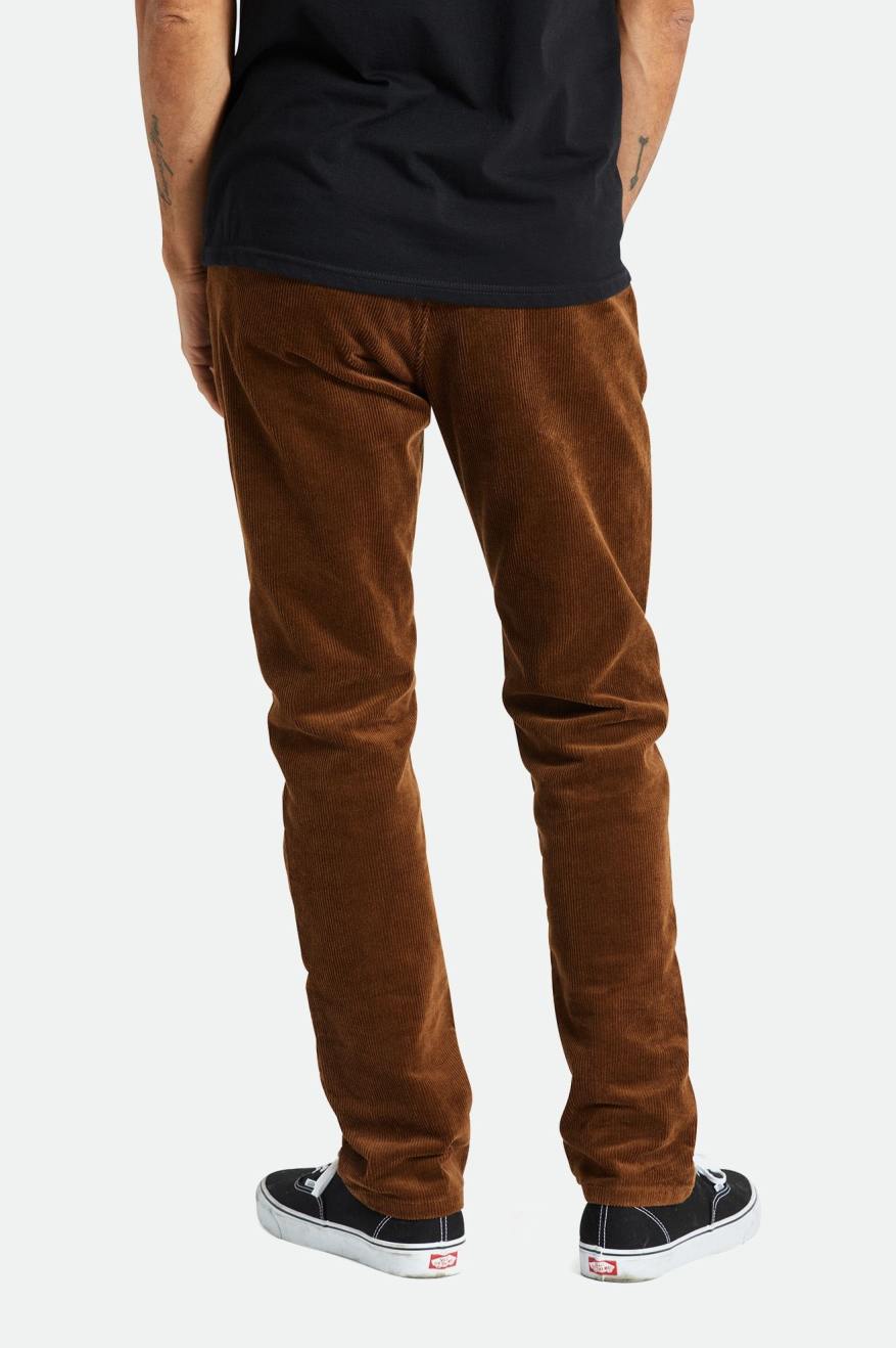 Men's Brixton Choice Chino Regular Pants Brown | 2684NPEUR