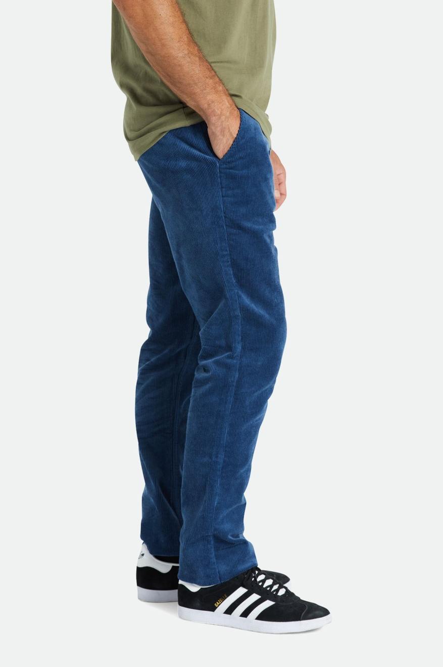 Men's Brixton Choice Chino Regular Pants Blue | 7058BSKJI