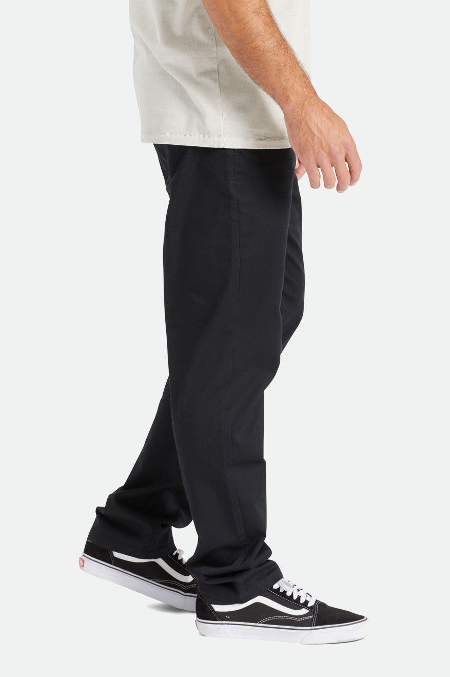 Men's Brixton Choice Chino Regular Pants Black | 7635MUZRH