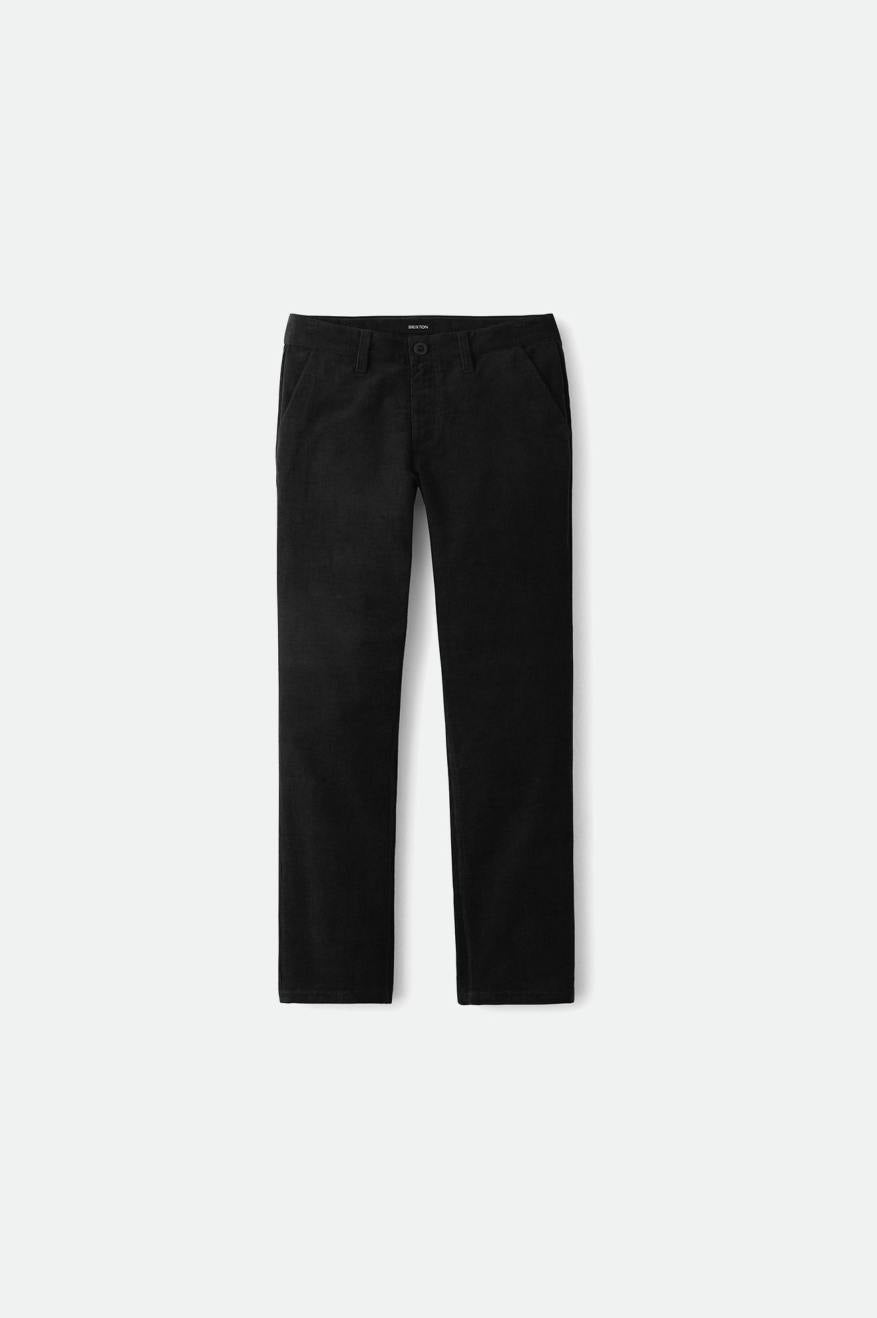 Men's Brixton Choice Chino Regular Pants Black | 7635MUZRH