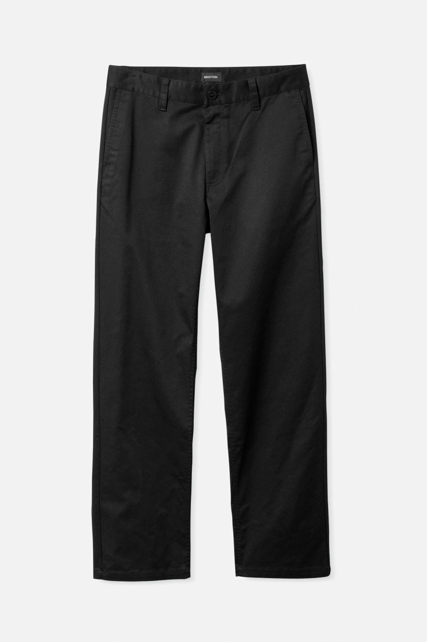 Men's Brixton Choice Chino Relaxed Pants Black | 1268VPGNF