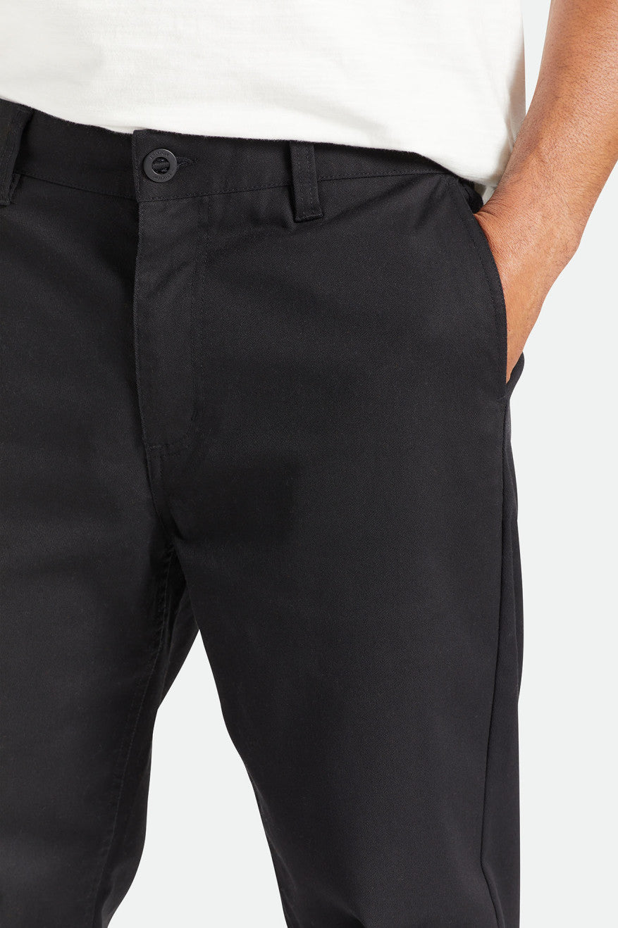 Men's Brixton Choice Chino Relaxed Pants Black | 1268VPGNF