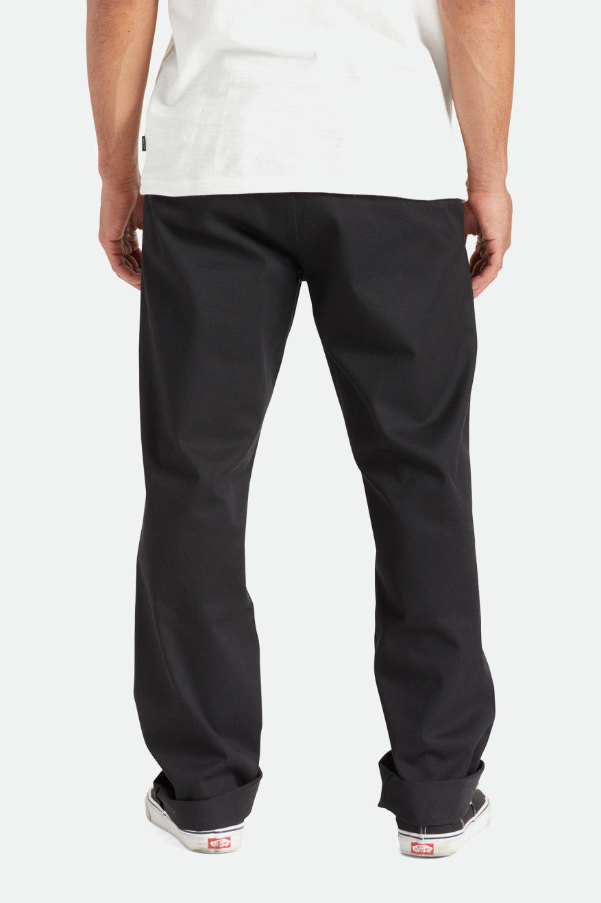 Men's Brixton Choice Chino Relaxed Pants Black | 1268VPGNF