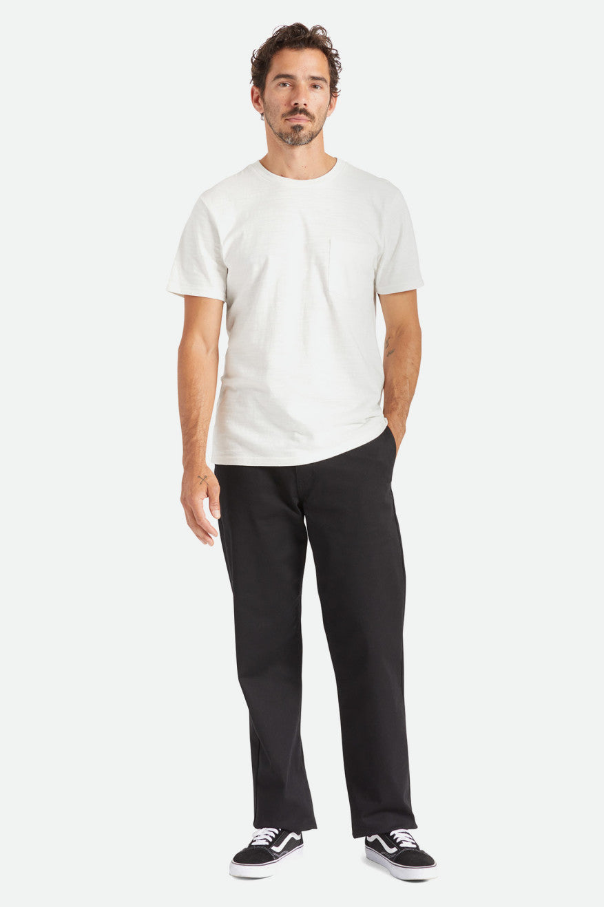 Men's Brixton Choice Chino Relaxed Pants Black | 1268VPGNF