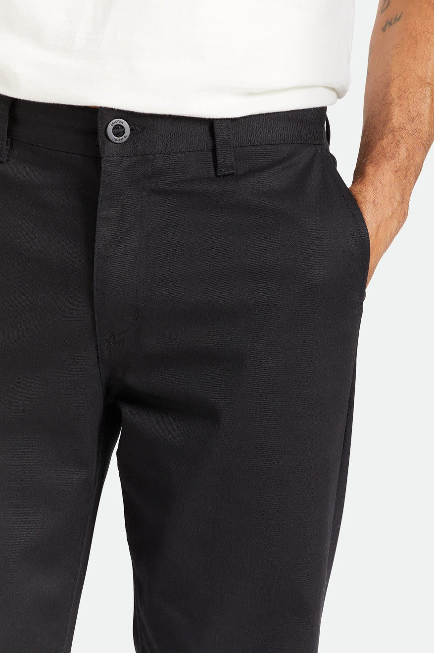 Men's Brixton Choice Chino Relaxed Pants Black | 1268VPGNF