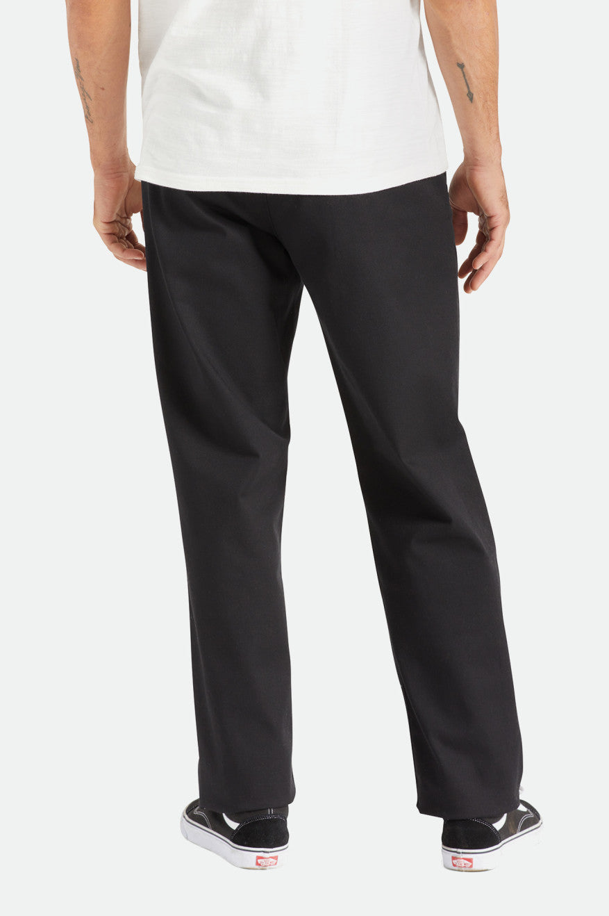 Men's Brixton Choice Chino Relaxed Pants Black | 1268VPGNF