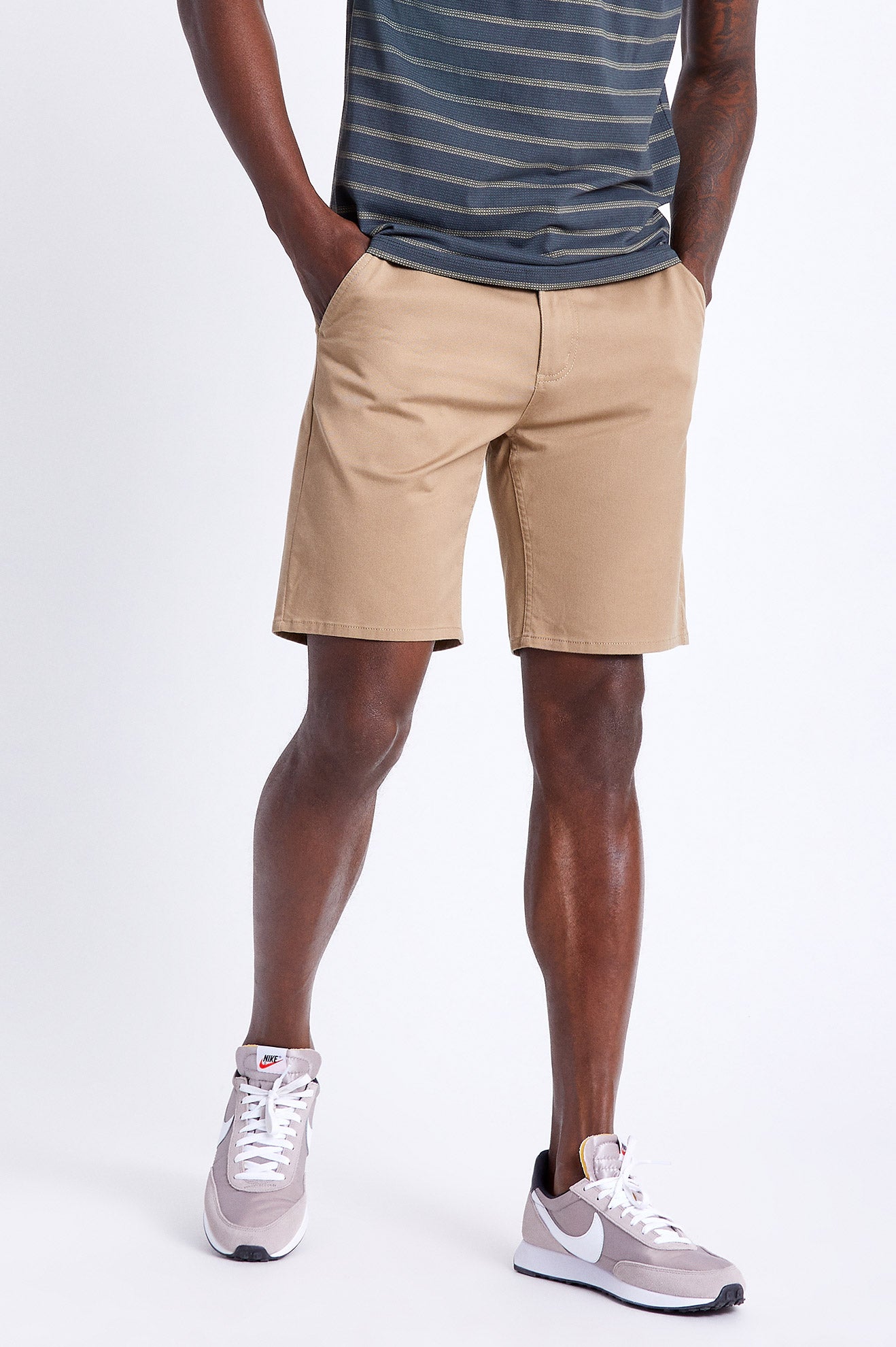 Men\'s Brixton Choice Chino Shorts Khaki | 0947GVMCW