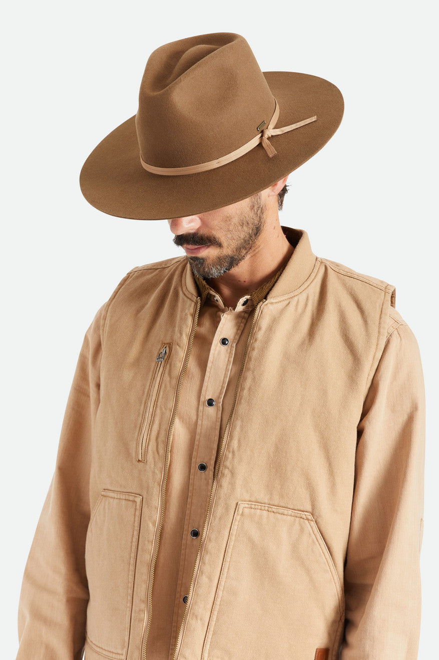 Men's Brixton Cohen Cowboy Hats Beige | 6298SARLU