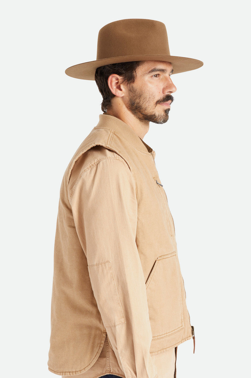 Men's Brixton Cohen Cowboy Hats Beige | 6298SARLU