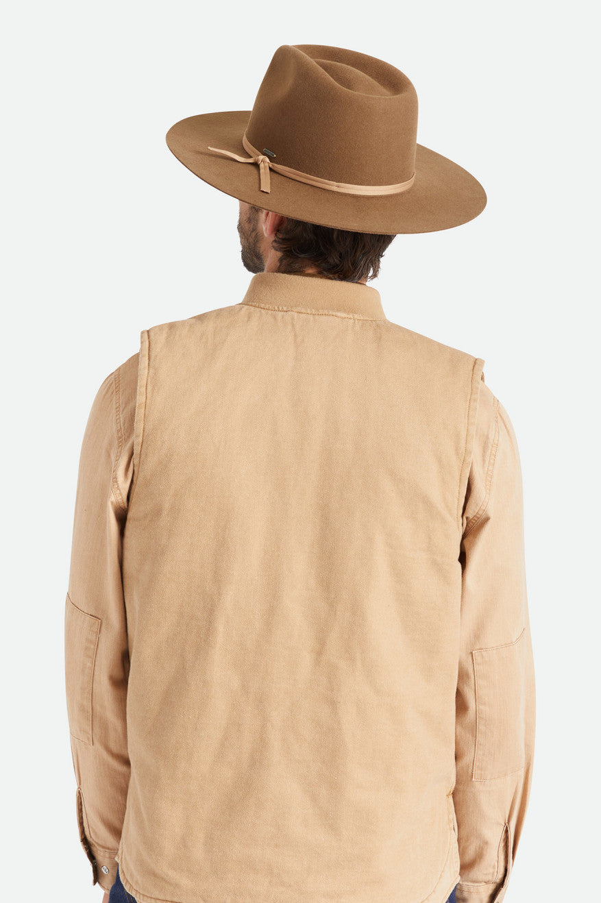 Men's Brixton Cohen Cowboy Hats Beige | 6298SARLU