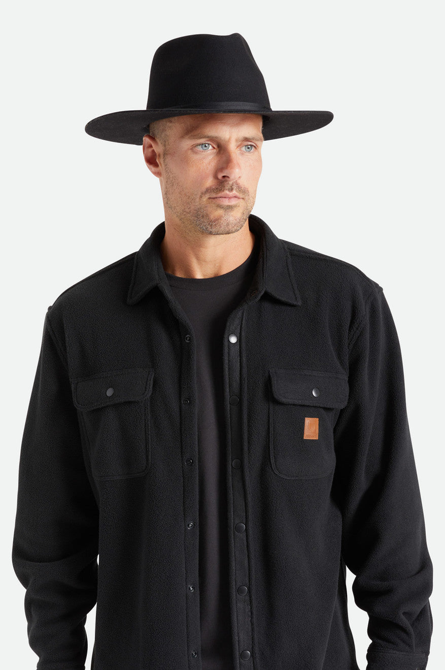 Men's Brixton Cohen Cowboy Hats Black | 8407TDILS