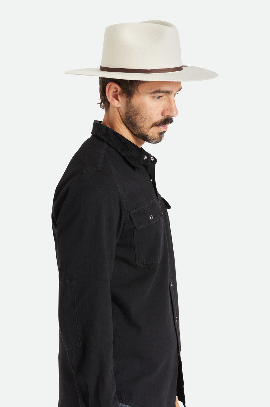 Men's Brixton Cohen Cowboy Hats White | 5439BMNXP