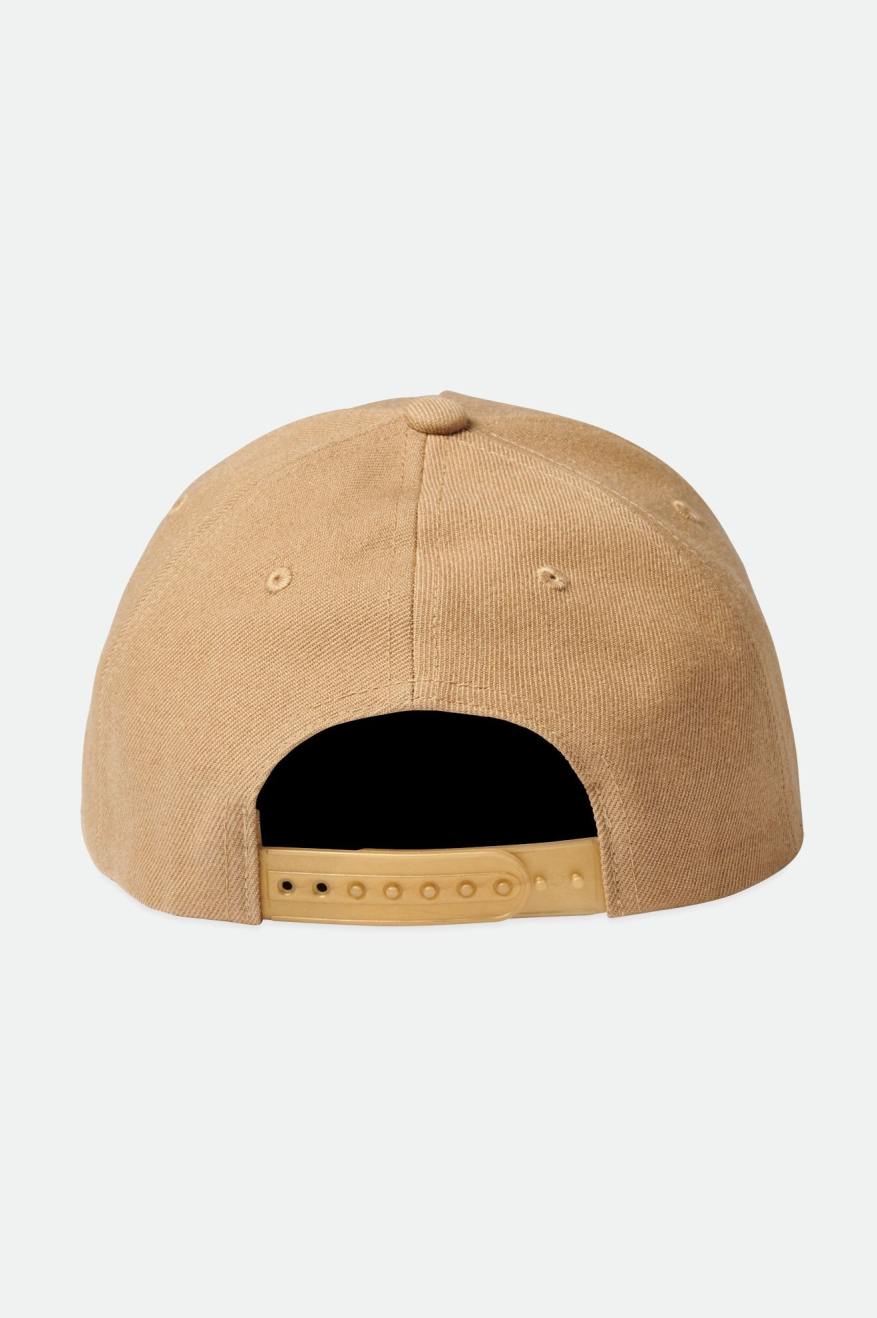 Men's Brixton Crest C MP Caps Beige | 9386MKLRW