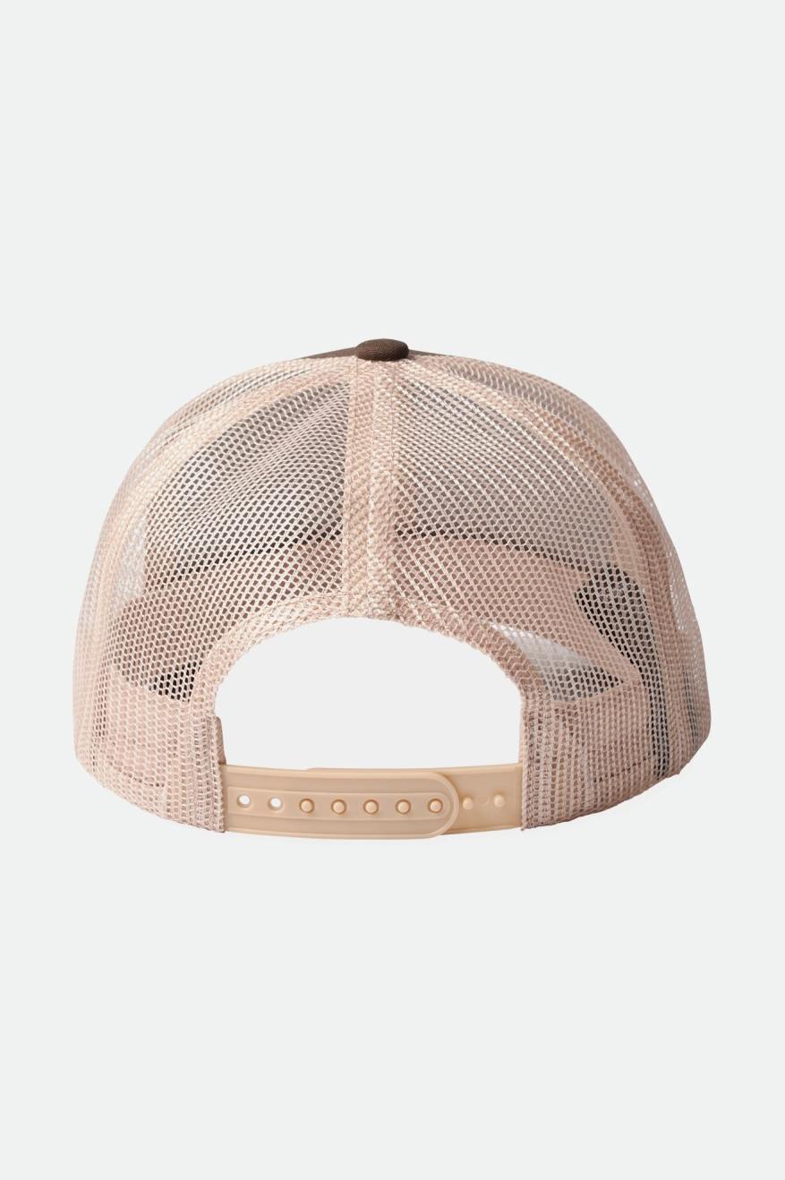 Men's Brixton Crest NetPlus MP Mesh Cap Caps Brown | 0267XBVCP