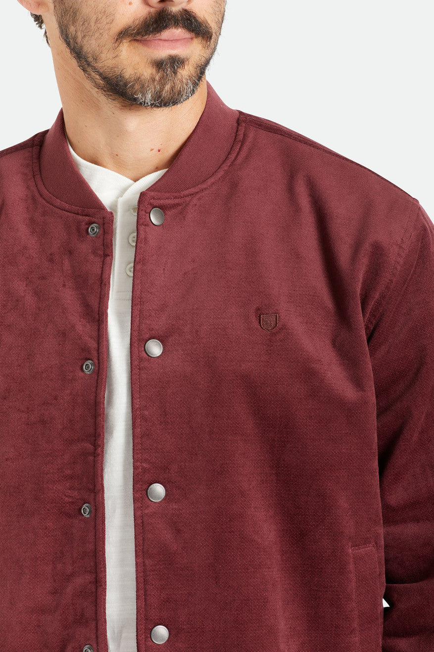 Men's Brixton Dillinger Bomber Jackets Red | 7912WGZXY