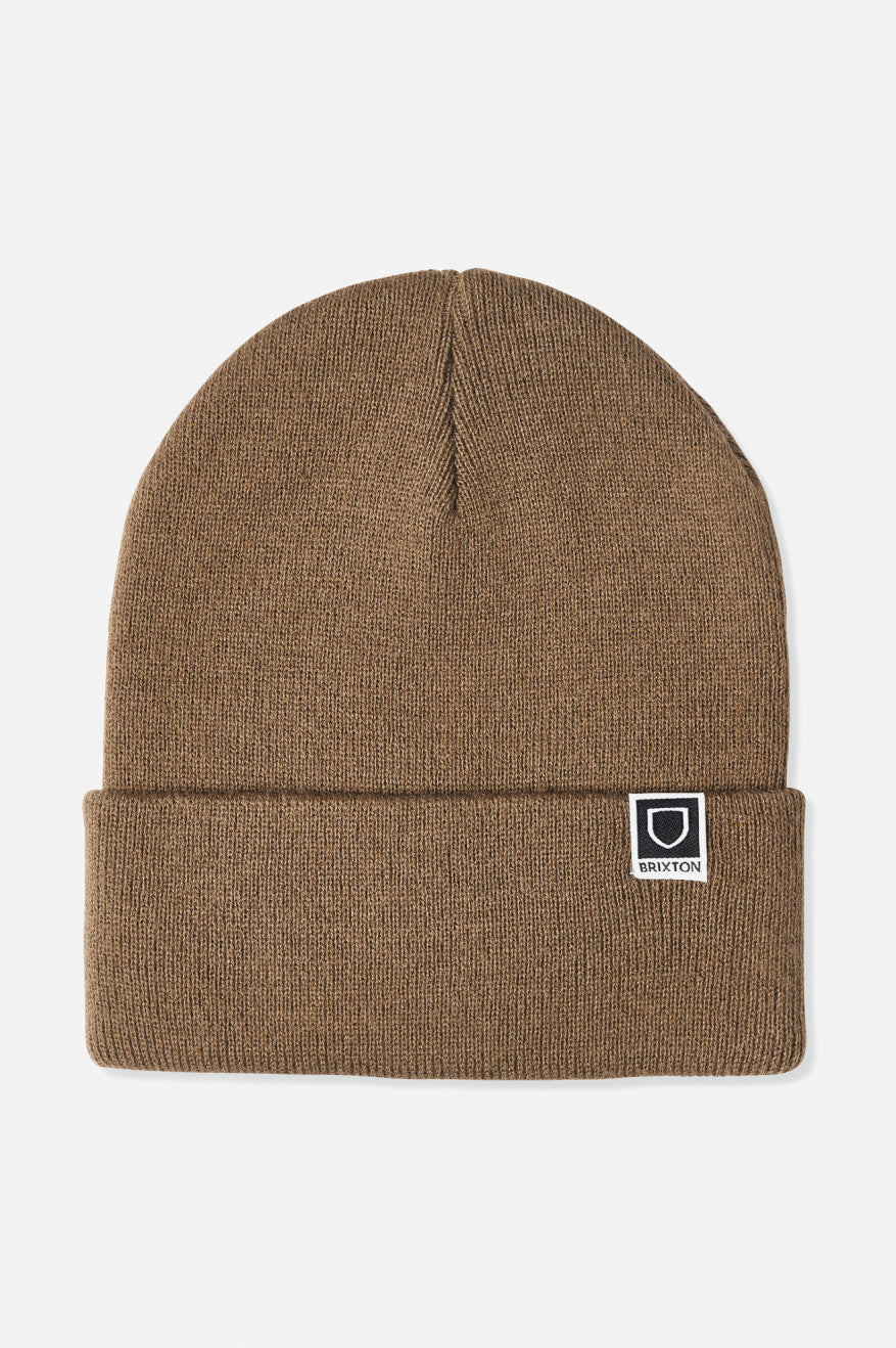 Men\'s Brixton Harbor Beta Watch Cap Beanie Brown | 2019INODS