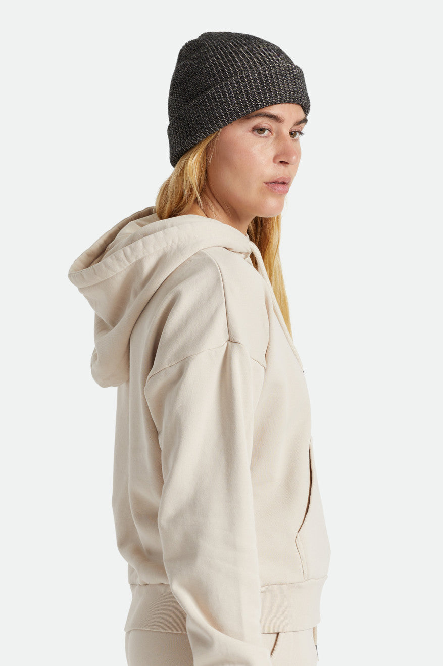 Men's Brixton Heist Beanie Black / Beige | 7412JOHCN