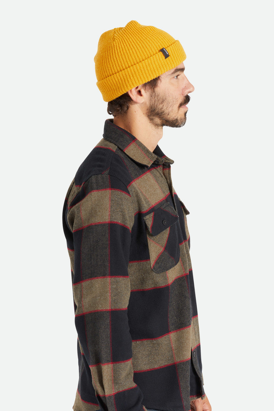 Men's Brixton Heist Beanie Mustard | 1027FJLVI